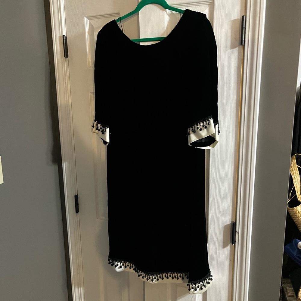 Vintage Black Velvet Cocktail Dress